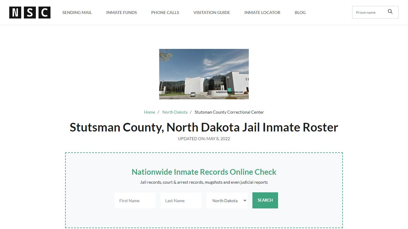 Stutsman County, North Dakota Jail Inmate List