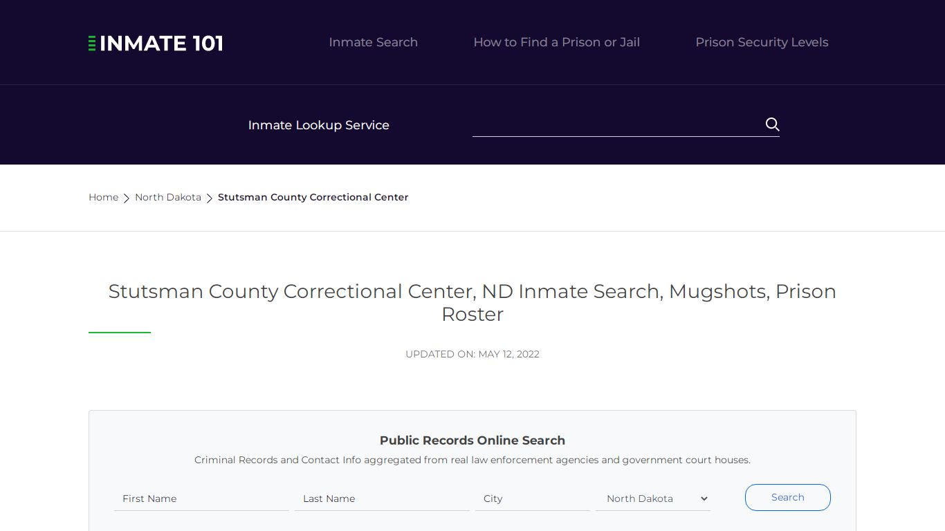 Stutsman County Correctional Center, ND Inmate Search ...